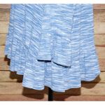 Avenue Women's Blue Blouse Top Size 22W 24W Long Bell Sleeves Ruffle Hem Ribbed Photo 5