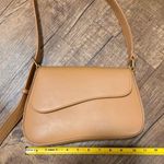 Antik Kraft NEW  Vegan leather tan saddle bag Photo 6