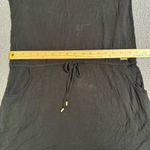 Calvin Klein Crochet Shoulder Tunic Black Cover Up Dress Photo 15