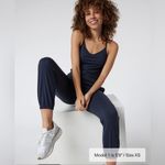 Vuori NWT  Lux Jumpsuit Midnight Heather Blue size Large Photo 1