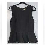 Joie Black Wool Crepe Sleeveless Jourdine Peplum Top Stylish Casual Dressy Sm Photo 2