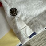 Vintage 90s BUM Equipment White Denim Mom Shorts 7 4 Photo 5