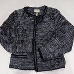 Laundry by Shelli Segal SPAKLY BLUE & BLACK BLAZER Photo 11