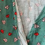 a.n.a Floral Linen Blend Wrap Tie Front Top - Sz M Photo 4