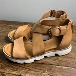 Sofft Mackenna sport sandal in caramel Italian leather size 8.5 Tan Photo 3
