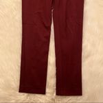 Fuzzi Slim Leg Dress Pants Burgundy Ankle Length Red Photo 2