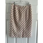 Carlisle  Women's Womens 4 Silk Wool Pencil Skirt Pastel Old Money Fem Clean Girl Photo 3