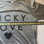 Divided Lucky Love Charcoal Grey Long Sleeve Tee Small Photo 5