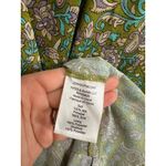 Veronica Beard  Ruched Dakota Paisley‎ silk mini dress in Fern multi size 12 $550 Photo 3
