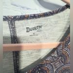 DULUTH Trading Co. Tank Dress Women's Stretch Scoop Neck Sleeveless Size Small Orange Photo 3