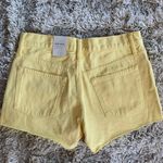 Lucky Brand NWT Yellow High Waisted Shorts w/ Raw Hem Photo 3