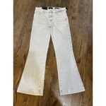 7 For All Mankind Tailorless Dojo Jeans Women Size 30 Light Wash Italian Fabric Photo 1