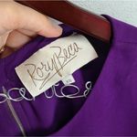 Rory Beca  Purple Silk Zip Up on the‎ back Top XS Photo 4