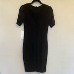 Elie Tahari Marianna Black Mesh Bodycon Midi Cocktail Dress Size 4 Photo 9