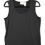 Liz Claiborne  Black Sleeveless Scoop Neck Tank Top M Polyester Spandex Photo 0