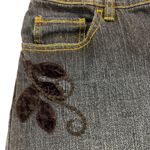 Talbots Vintage 1990s Floral Embroidered Straight Leg Stretch Jeans Size 12 Photo 4