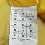 Promod Mustard Yellow Zip Front Pencil Straight Mini Athletic Golf Skirt Size 8 Photo 6