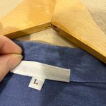 Bryn Walker Linen Button Up Shirt Size L Relaxed Lagenlook Pockets Minimalist Photo 3