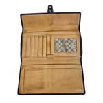 Coach Vintage 90's Black/Silver Trifold Leather Clutch Wallet Photo 6