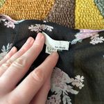 Garage Bohemian Style Sheer Floral Print Black Open Kimono Shawl Size XS / Small Photo 3