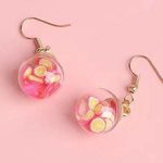 NWT! Fruit Detail Ball Drop Earrings NEW Photo 1