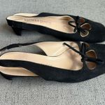 Bottega Veneta suede sling back kitten heels Photo 5