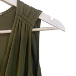 Heartloom  small olive green sleeveless jumpsuit vneck small drawstring waist Photo 2