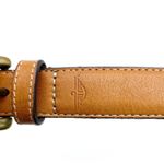 Dockers  Womens M Colorblock Belt Western Brown‎ Red Black Leather Brass Photo 3
