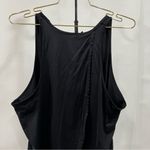 Victoria's Secret Victoria Sport Black Athletic Tank Top Size Large Scallop Detail Around Hem Photo 3