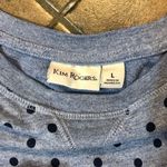 kim rogers Kim Rodgers Women’s Blue Polkadot Sweatshirt Size Large Photo 5