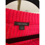 Wild Fable  Hot Pink Sweater Knit Autumn Bright Barbie Lounge Pullover Urban Boho Photo 4