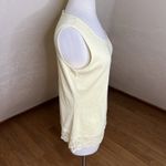 Vtg Shaver Lake Tank Top Size XL Yellow Lace Hem Jeweled Neck Coquette Soft Girl Photo 5