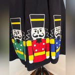 Unique Vintage Retro Black Nutcracker Soda Shop Christmas Novelty Skirt Sz M 6 Photo 2