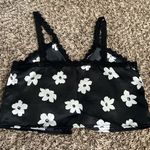 Forever 21 Black & White Floral Print Crop Top Photo 8