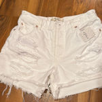 We The Free Free People white denim distressed short women‎ size 25 NWT Photo 0