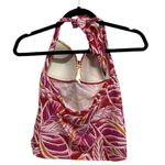 Leilani Womens Tankini Top Swimwear Pink Orange White Tropical Print Size 6 Photo 5