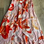 Abel the label  Pink Red Floral Maxi Dress NWT Size Small Cutout Summer Vacation Photo 1
