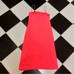 Le Superbe NWT Entourage Midi Slip Dress Hot Pink Coral Neon Slinky Satin size S Photo 2