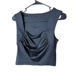 Cider  Black Ruched Tank Top Photo 1