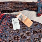 Vintage 90’s cottagecore prairie ruffle boho‎ printed blouse art to wear nwt Size 2 Photo 2