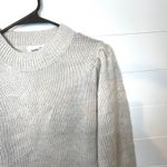 LUVLINK XS Pullover Sweater Puff Sleeve Crewneck Beige Knitwear Cottagecore Y2K Tan Photo 6