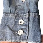 Lucky Brand Chambray Shirt With Feminine Bow Button Down NWT Size Small 7WD10650 Photo 6