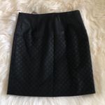 High waisted Leather skirt with asymmetric zipper Photo 2