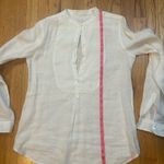 NWOT Rossopuro white linen shirt size Small Photo 3