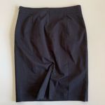 Ann Taylor  Navy Cotton Pencil Skirt 14 Tall Career Photo 3