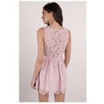 Tobi  Blush Lace Overlay Sleeveless Plunging Neckline Mini Dress, NWT Photo 2