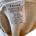 frame denim FRAME - Denim Shrunken Short Sleeve Polo Sweater Nude Pink Sz M Photo 7