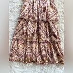 Cleobella Stella Midi Dress in Geo Print Brown Neutral Ruffle Size Small Photo 11