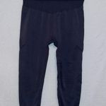 JoyLab Black High Rise Ribbed Waist Seamless Ankle Length Athletic Leggings Photo 0