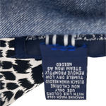 Original TY Wear Womens Button Top 2X Blue Chambray Leopard‎ Trim Y2K Western Size XXL Photo 5